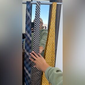 Merona Blue and Gray Plaid Tie